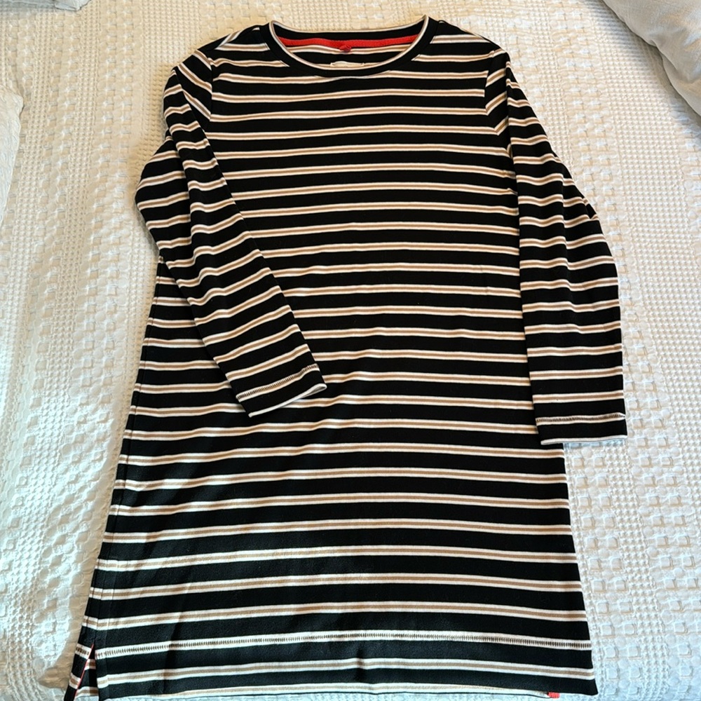NWT Loft Lou & Grey Striped Long Sleeve Dress Size Large